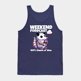 Weekend Forecast Possum with Wine Tank Top